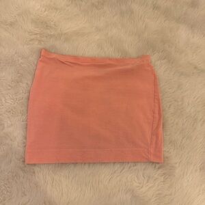 CORAL STRAPLESS TOP / SKIRT
